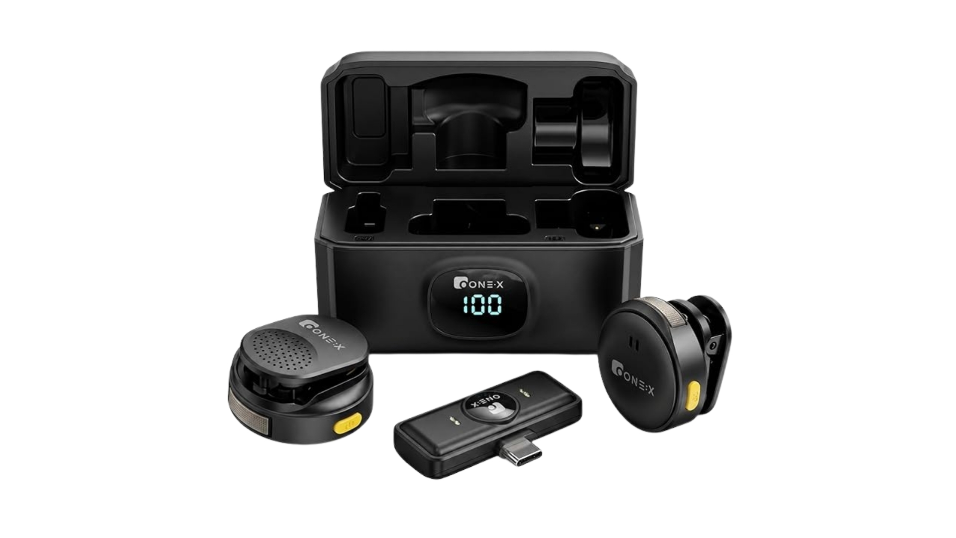 Kit 2 Microfones de Lapela Profissional, Transmissão Sem Fio